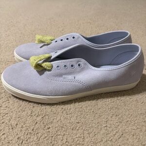 VANS Women’s Size 11 Authentic Lowpro Sneakers Shoes Fat Lace Lime Purple NEW